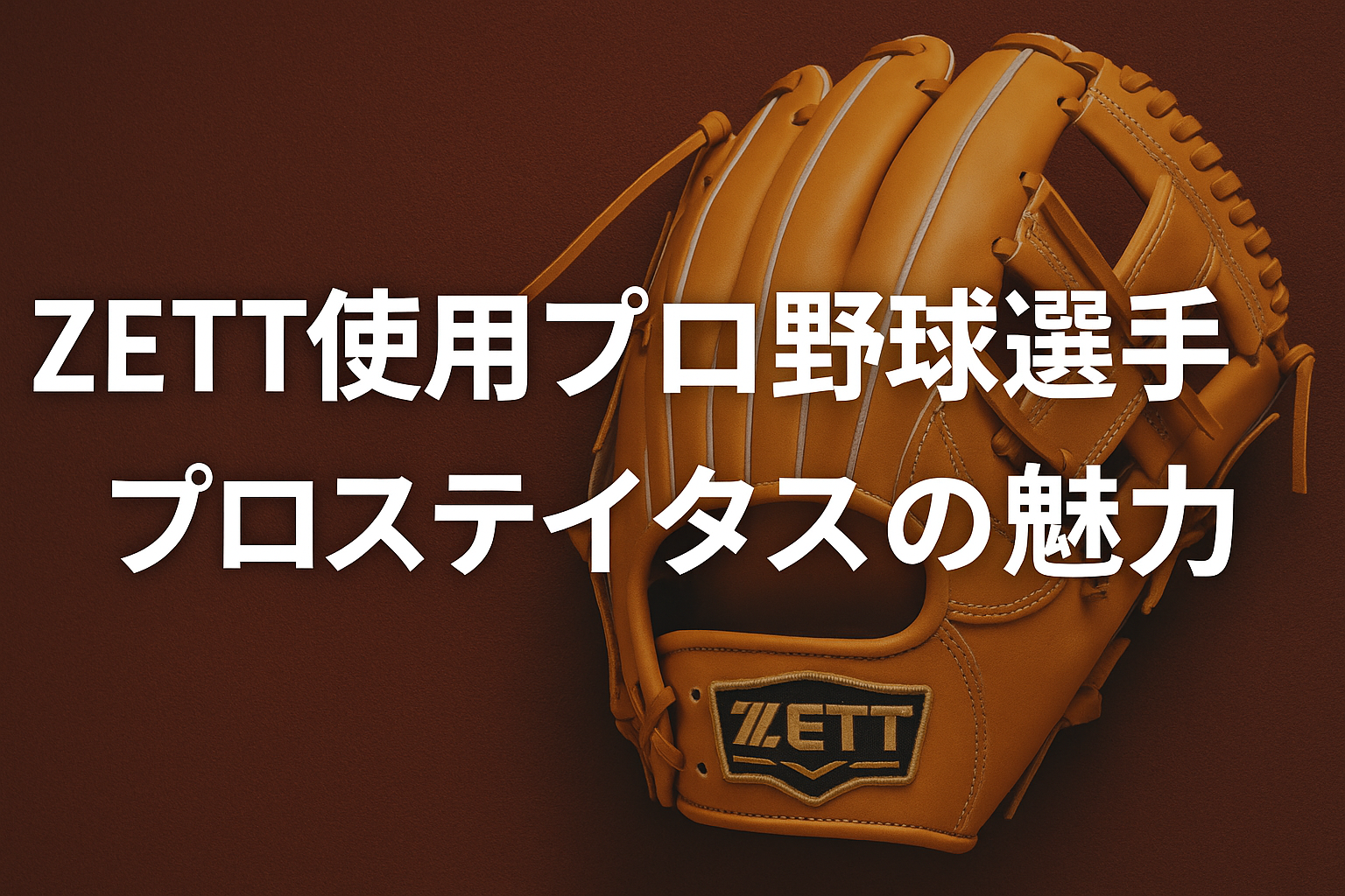 ZETT（ゼット）使用プロ野球選手&プロステイタスの魅力を徹底解説